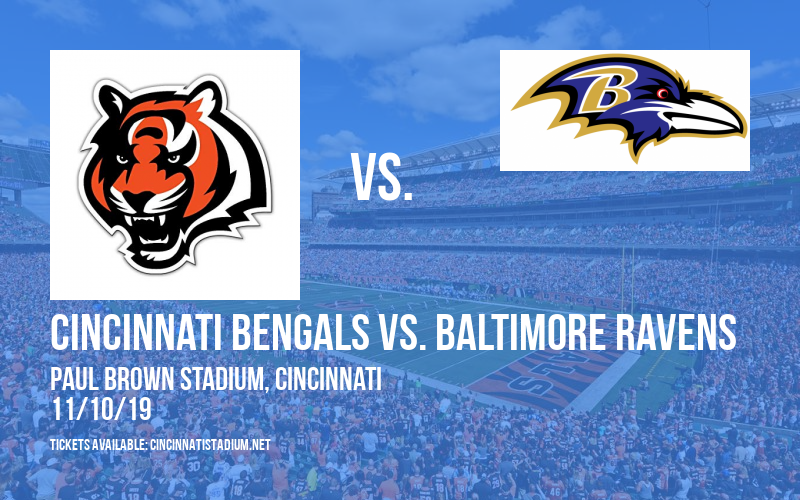 PARKING: Cincinnati Bengals vs. Baltimore Ravens at Paul Brown Stadium tickets PARKING: Cincinnati Bengals vs. Baltimore Ravens at Paul Brown Stadium