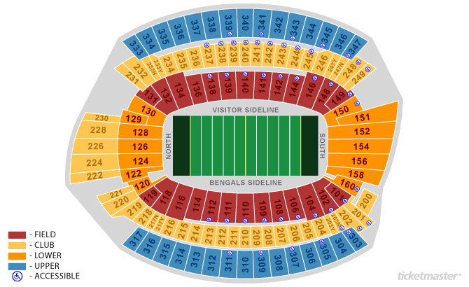 Paul Brown Stadium Seating Chart | Paul Brown Stadium ...